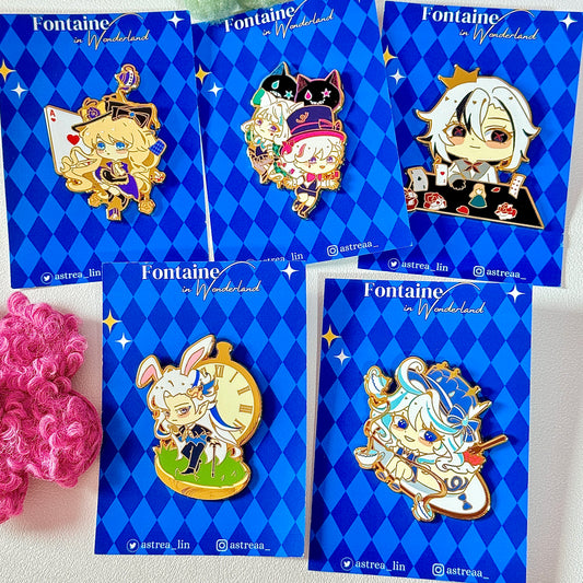 [Fontaine in Wonderland] Enamel Pin Collection