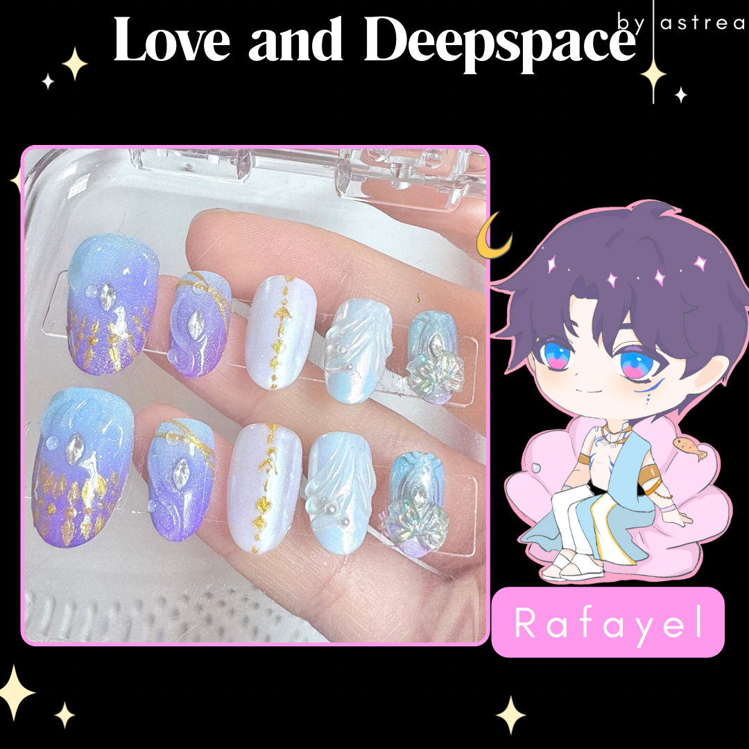 (PRE ORDERS) Rafayel - Love & Deepspace inspired press on nails